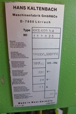 Циркулярная пила kaltenbach KKS 400 NA